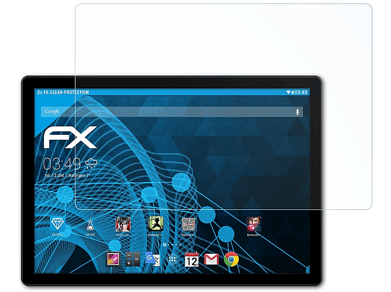 FX-Clear ATFOLIX 2x 9T) Displayschutz(für Alldocube iPlay
