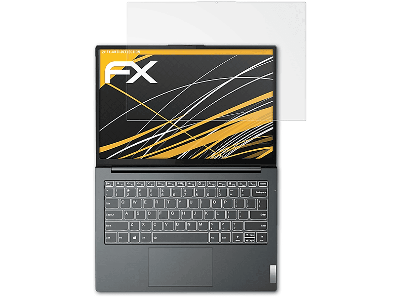 ATFOLIX 2x FX-Antireflex Displayschutz(für Lenovo ThinkBook Plus (Gen 2))