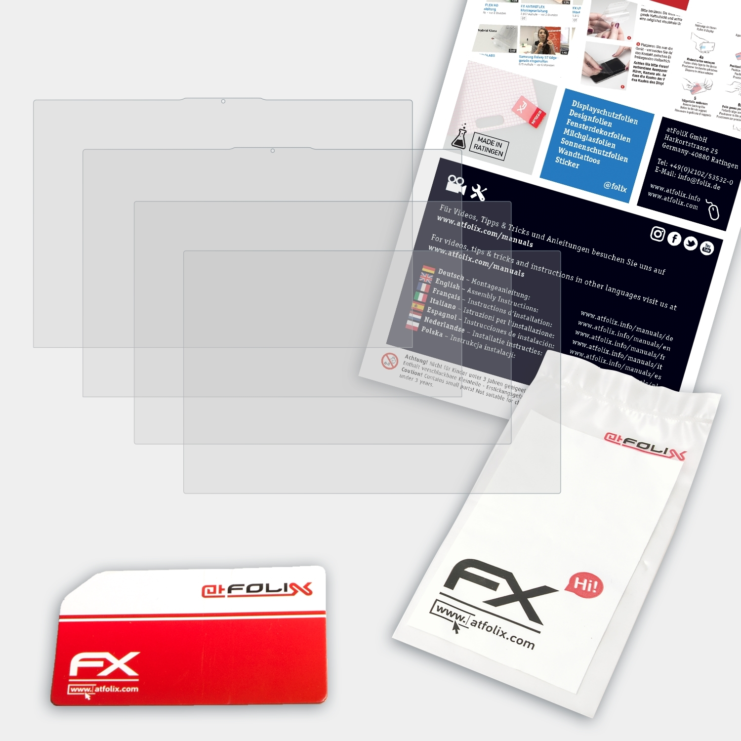 ATFOLIX 2x FX-Antireflex Displayschutz(für Lenovo ThinkBook 2)) (Gen Plus