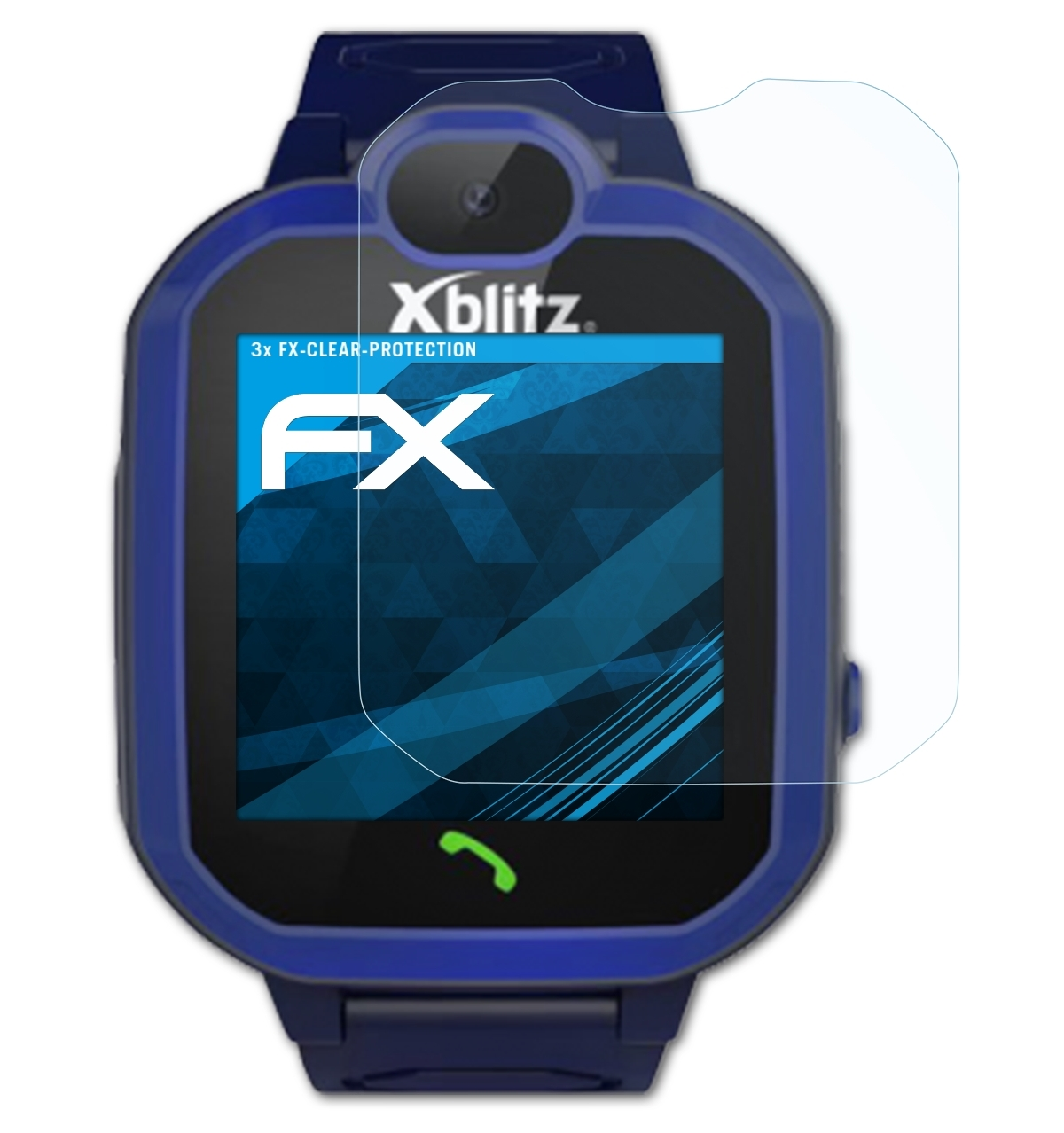 Xblitz FX-Clear Me) ATFOLIX 3x Displayschutz(für Hear