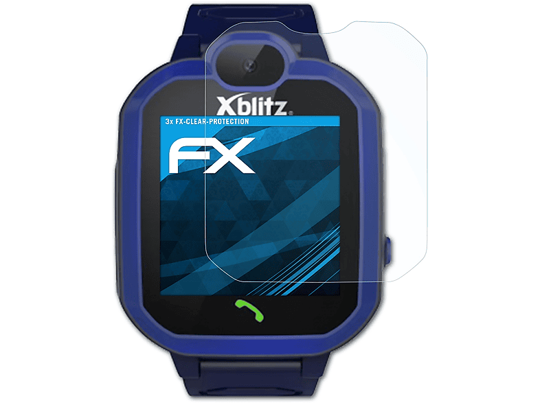 ATFOLIX 3x FX-Clear Displayschutz(für Xblitz Hear Me)