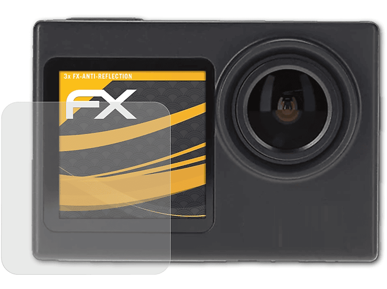 Rollei 7S Displayschutz(für Plus) FX-Antireflex 3x Actioncam ATFOLIX