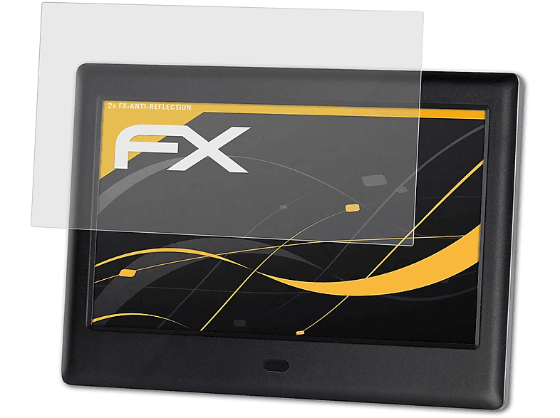 ATFOLIX 2x FX-Antireflex Displayschutz(für SDF Sencor 782 BK)