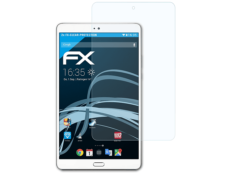 ATFOLIX 2x M89 Teclast Displayschutz(für Pro) FX-Clear