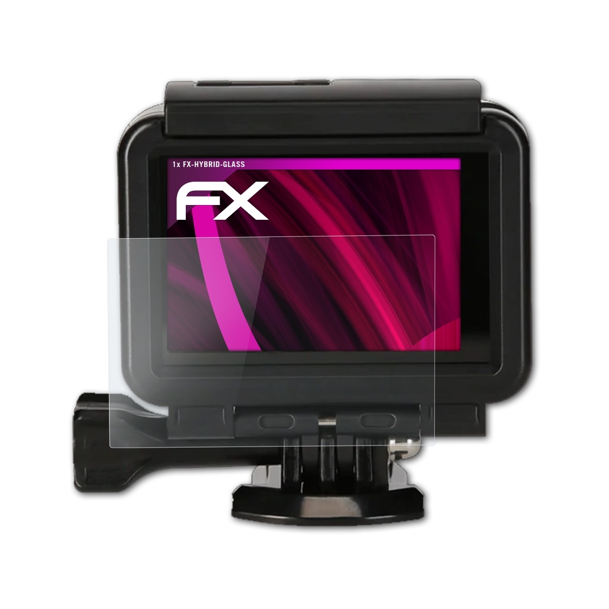 Schutzglas(für Rollei one) Action ATFOLIX Actioncam FX-Hybrid-Glass