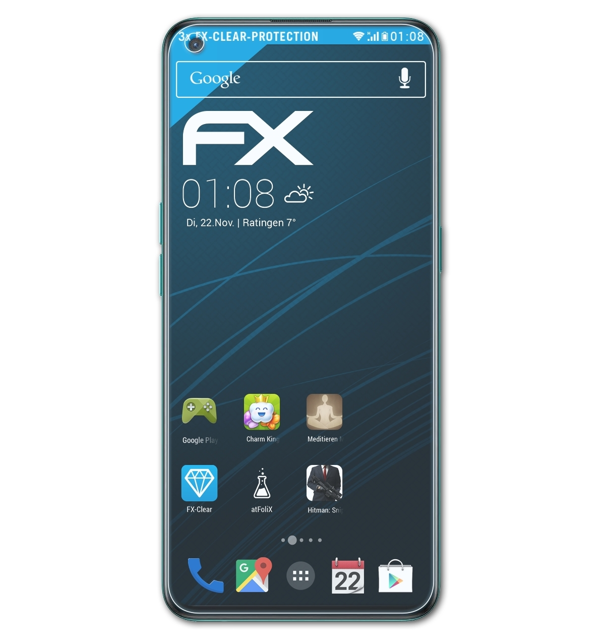 ATFOLIX 3x FX-Clear 5G) Nord N20 Displayschutz(für OnePlus