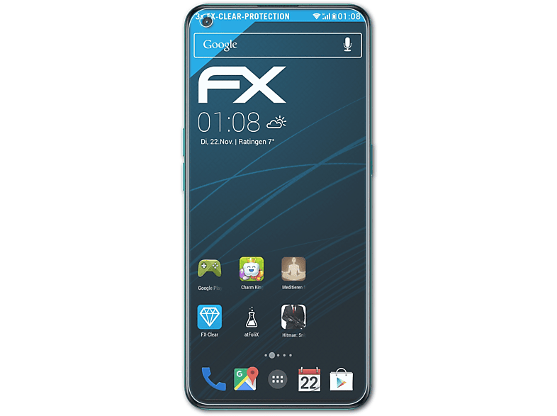 ATFOLIX 3x FX-Clear 5G) Nord N20 Displayschutz(für OnePlus