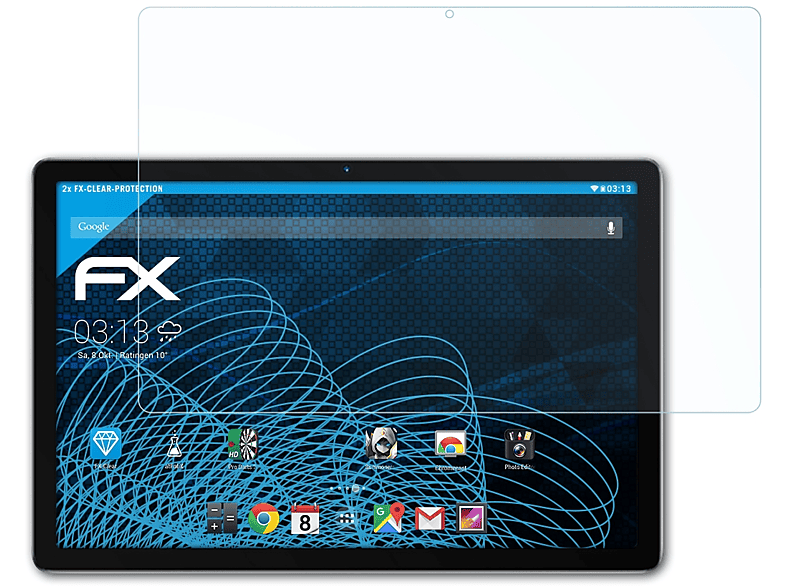 ATFOLIX Displayschutz(für FX-Clear Tab 12) Blackview 2x