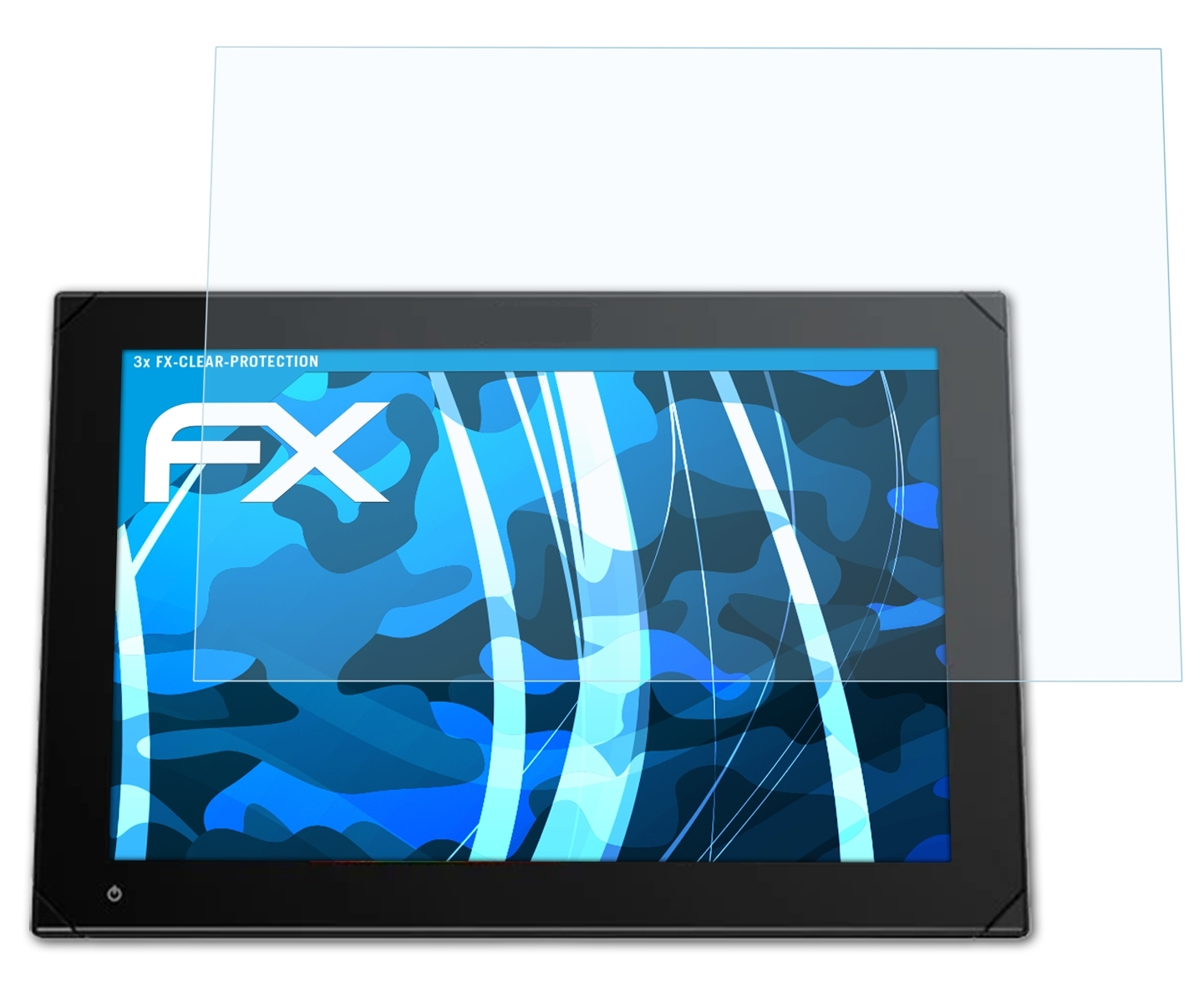 ATFOLIX 3x FX-Clear Displayschutz(für (12 NSX Simrad 3012 Inch))