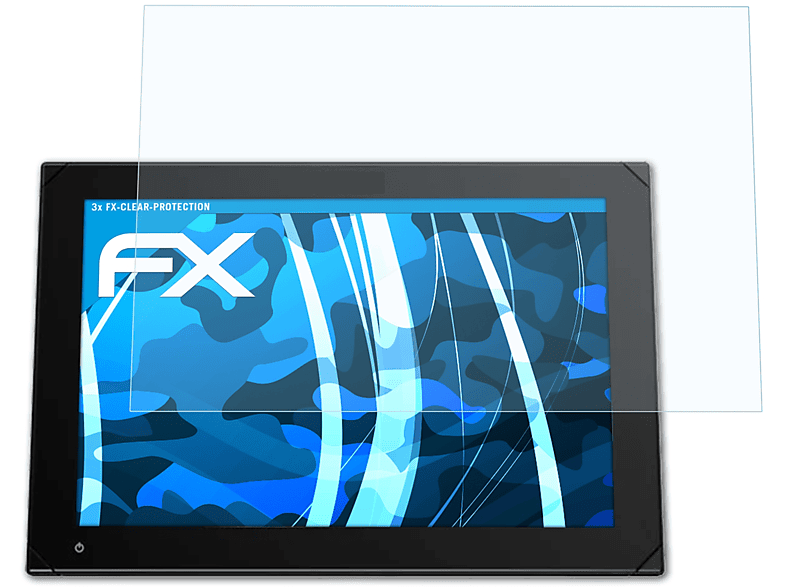 ATFOLIX 3x FX-Clear Displayschutz(für Simrad NSX 3012 (12 Inch))