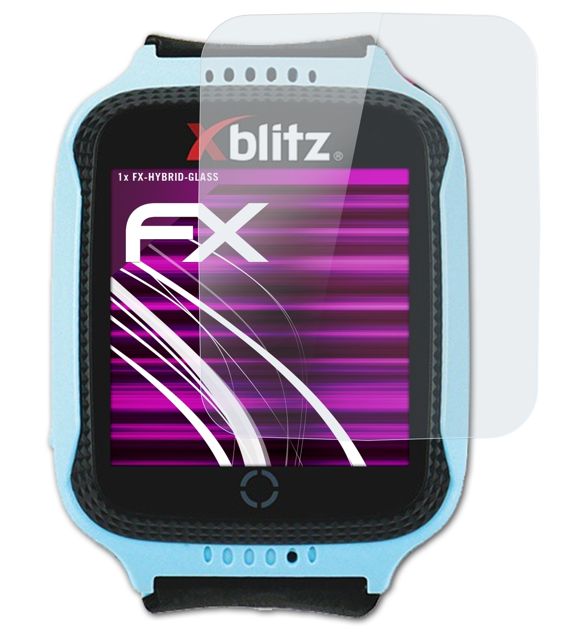 Xblitz Schutzglas(für Watch me) ATFOLIX FX-Hybrid-Glass