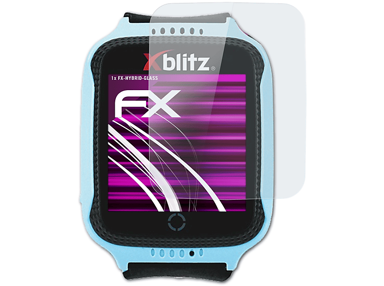 Xblitz Schutzglas(für Watch me) ATFOLIX FX-Hybrid-Glass