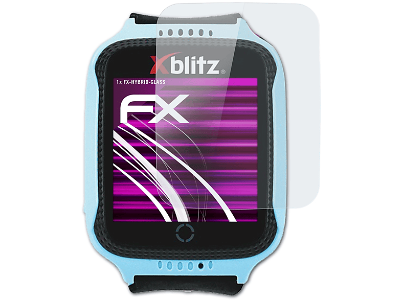 ATFOLIX FX-Hybrid-Glass Schutzglas(für Xblitz Watch me)