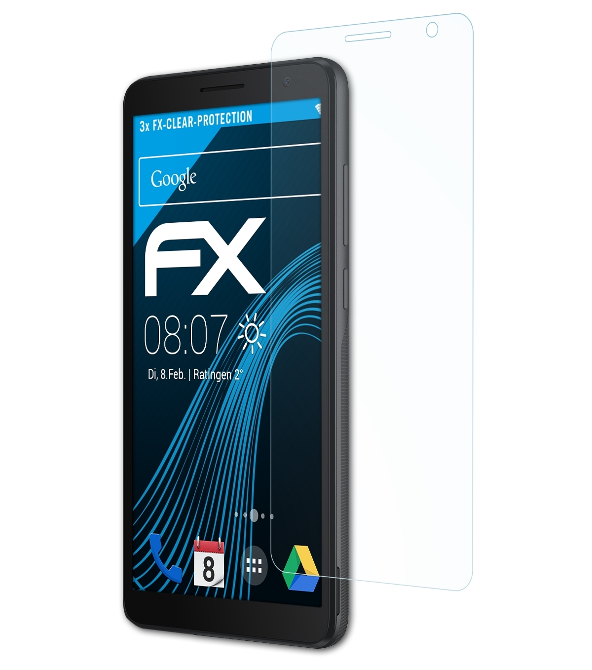 FX-Clear (2020)) 1B Displayschutz(für Alcatel 3x ATFOLIX