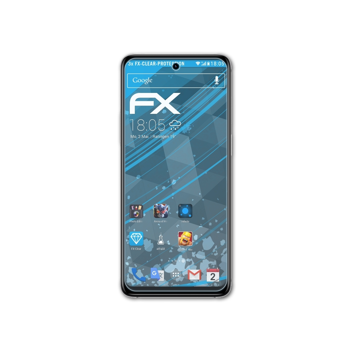 ATFOLIX 3x Moto E32) FX-Clear Displayschutz(für Motorola