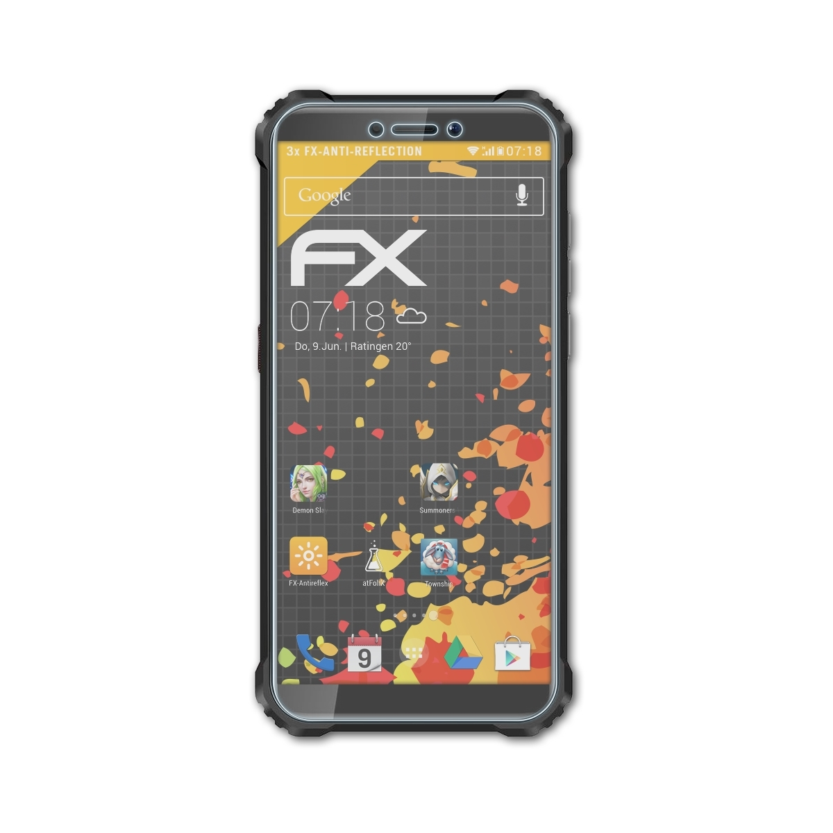 ATFOLIX Oukitel FX-Antireflex Displayschutz(für 3x WP5)