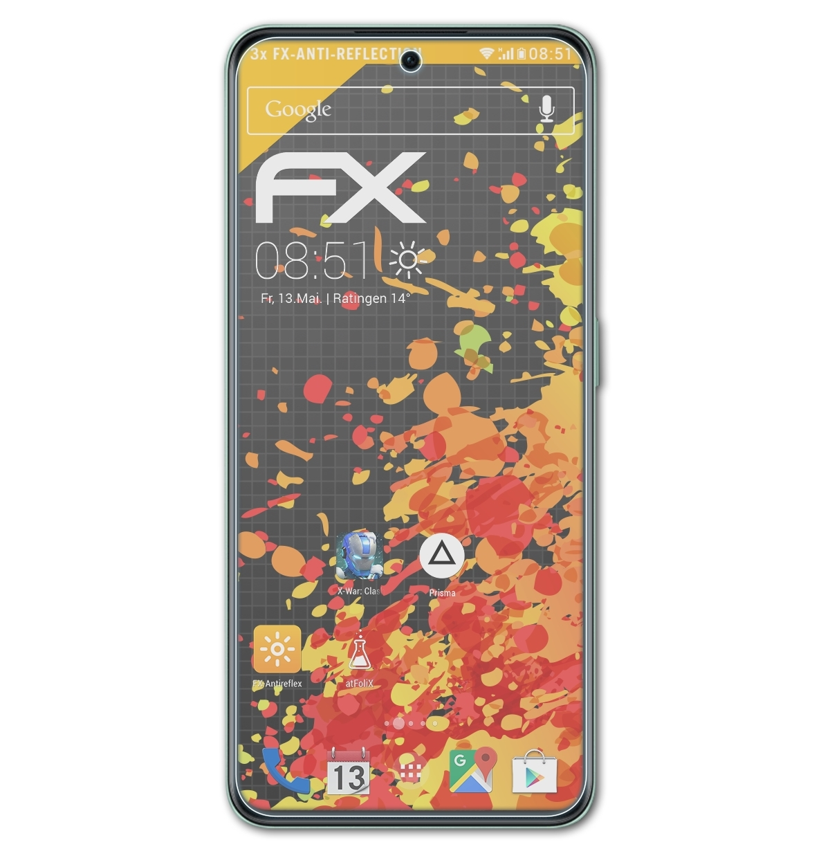 ATFOLIX 3x OnePlus Displayschutz(für 10R FX-Antireflex 5G)