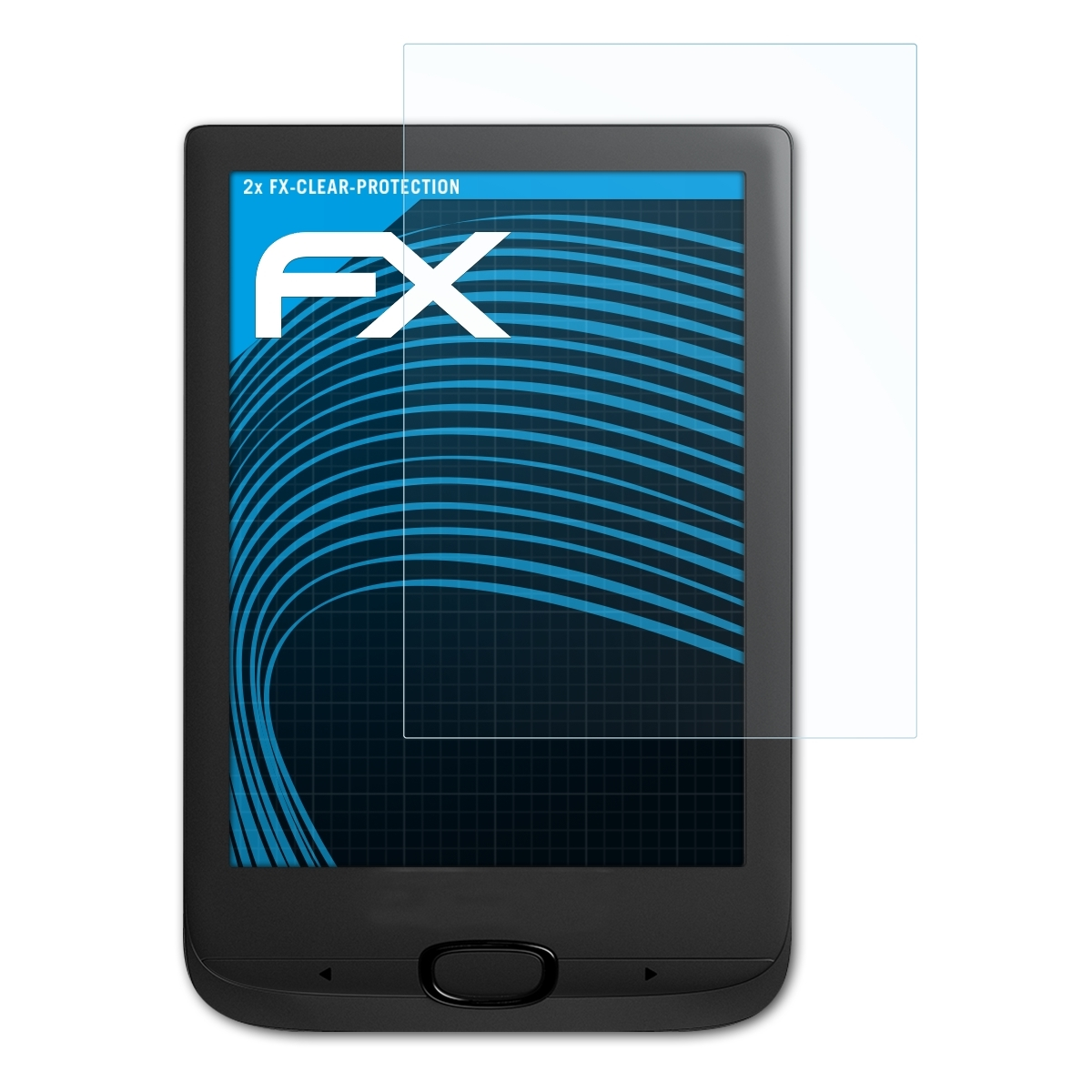 2x Lux Basic ATFOLIX FX-Clear 3) PocketBook Displayschutz(für