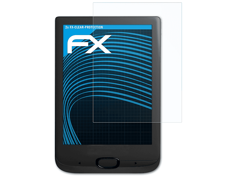 2x Lux Basic ATFOLIX FX-Clear 3) PocketBook Displayschutz(für