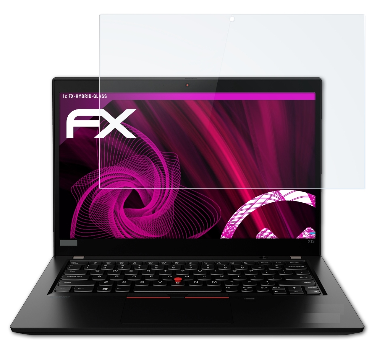 ATFOLIX FX-Hybrid-Glass X13 Yoga) Schutzglas(für ThinkPad Lenovo