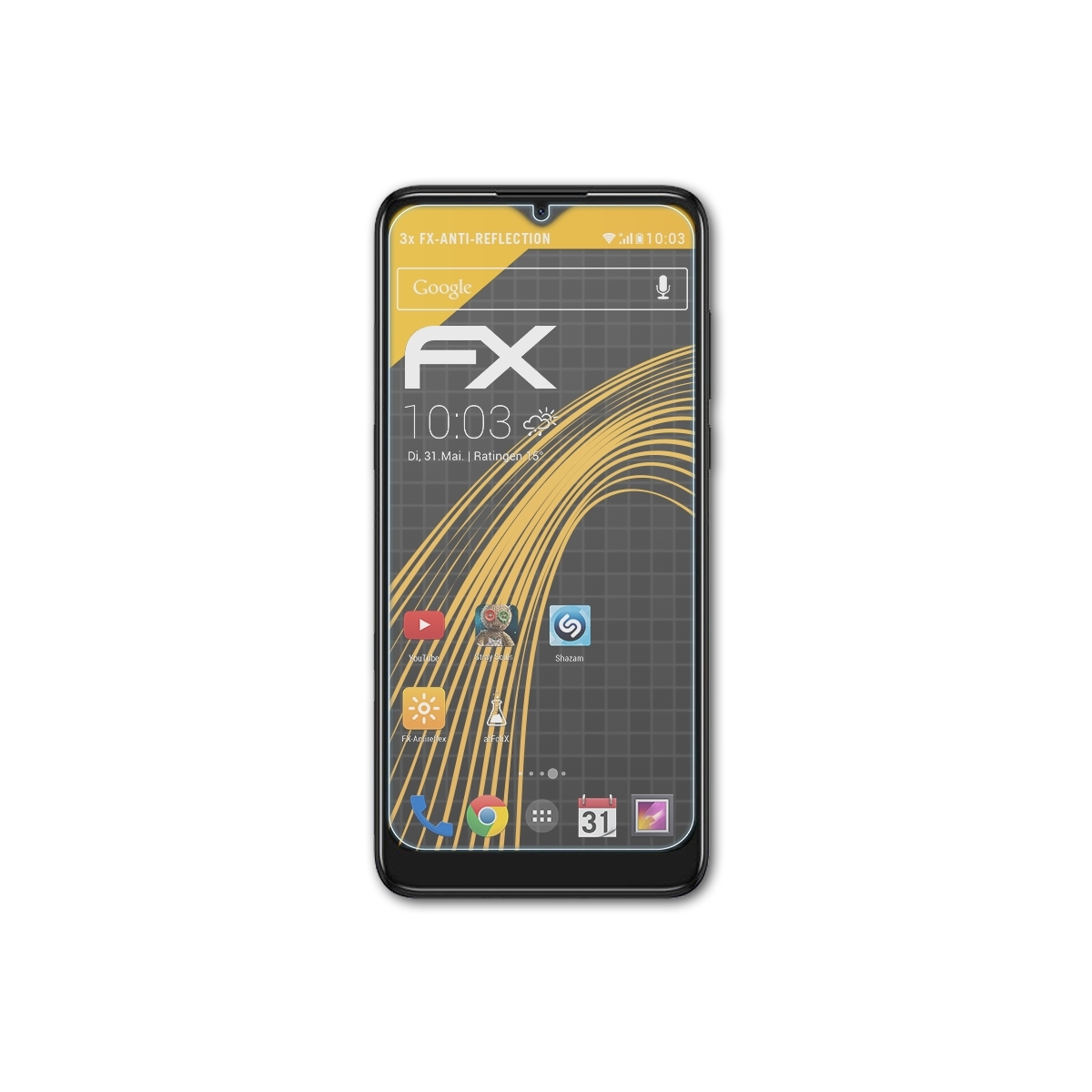 Alcatel 3x FX-Antireflex Displayschutz(für (2020)) 3L ATFOLIX
