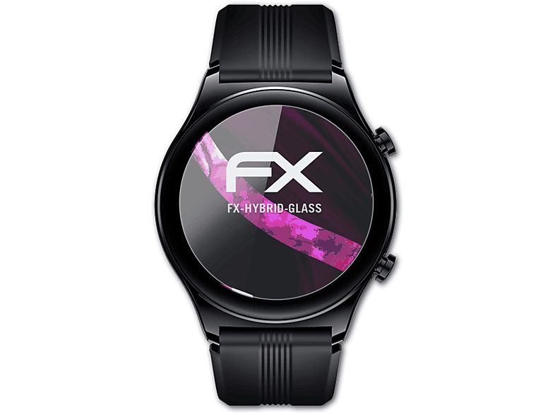 ATFOLIX 3) Honor Watch Schutzglas(für FX-Hybrid-Glass GS