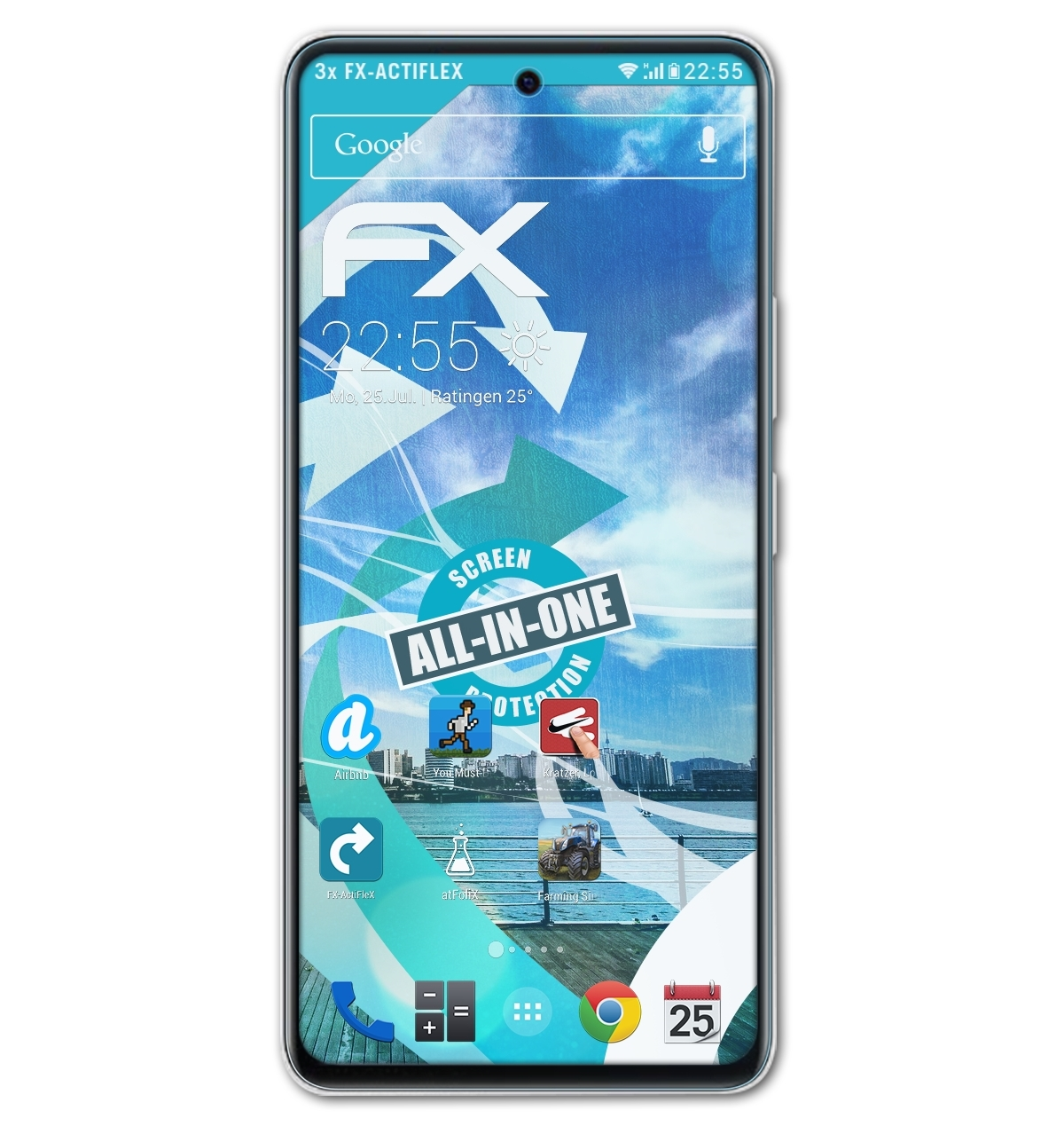 ATFOLIX 3x FX-ActiFleX Vivo Displayschutz(für Neo 5 iQOO SE)