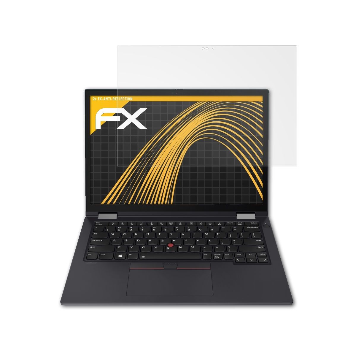 ATFOLIX 2x FX-Antireflex Displayschutz(für 2)) ThinkPad Yoga Lenovo (Gen X13