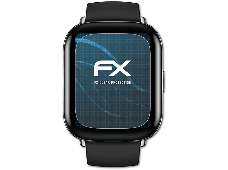 ATFOLIX 3x FX-Clear Displayschutz(für Amazfit Zepp E Square)