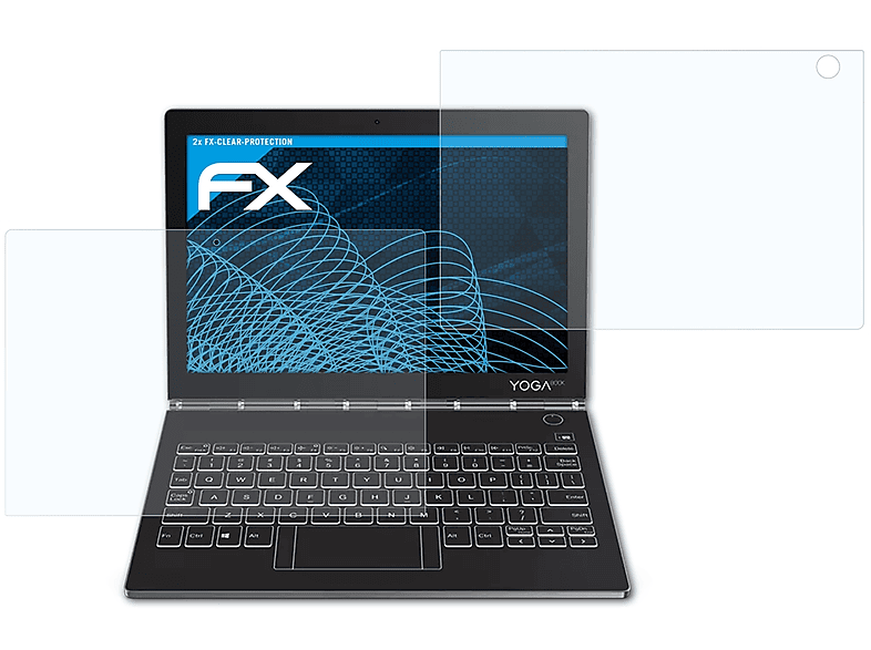 ATFOLIX 2x FX-Clear Displayschutz(für Lenovo Yoga Book C930)