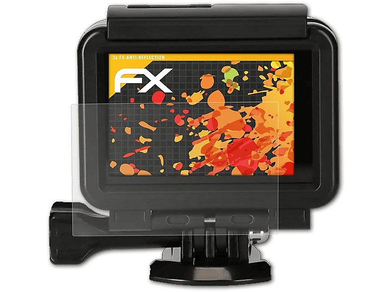 ATFOLIX 3x FX-Antireflex Displayschutz(für Rollei Actioncam Action one)
