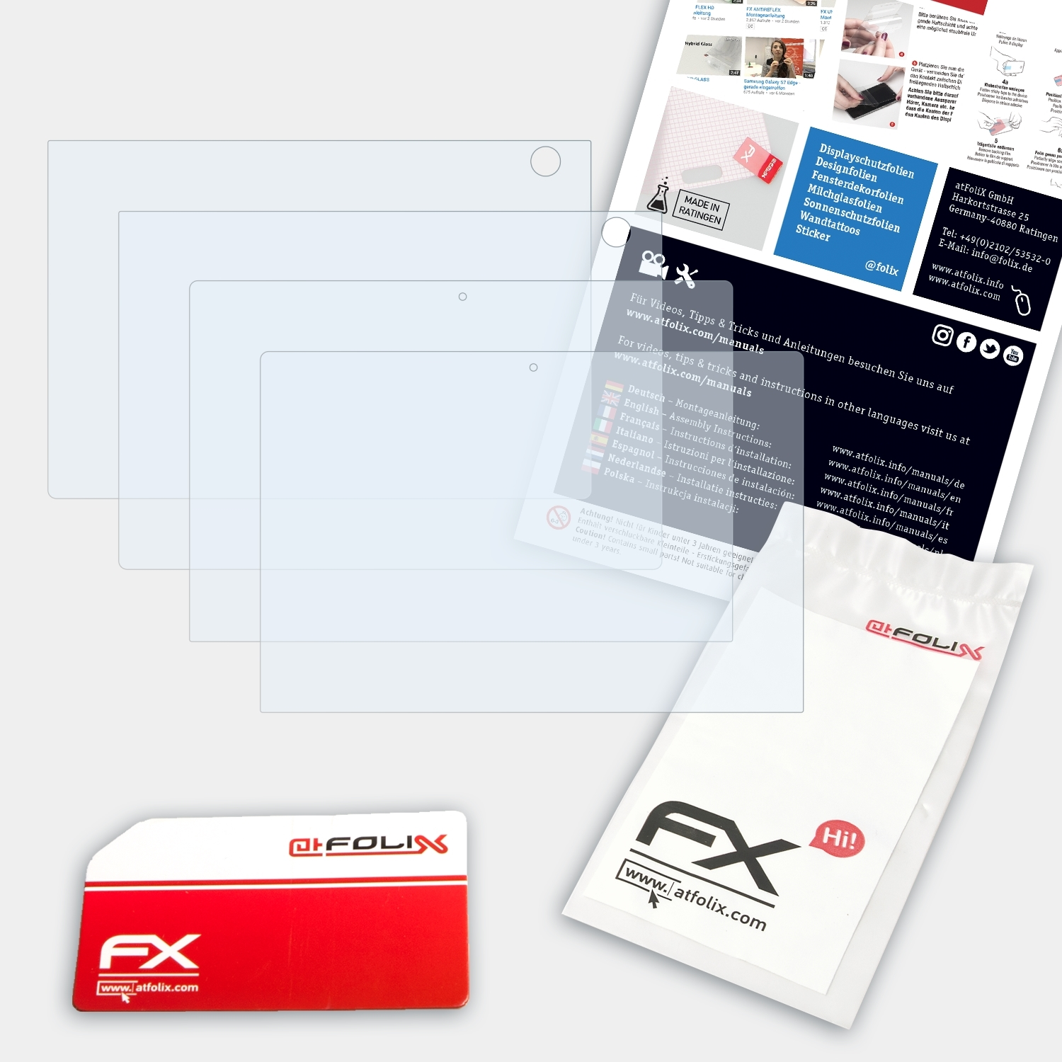 ATFOLIX 2x FX-Clear Displayschutz(für Yoga C930) Book Lenovo