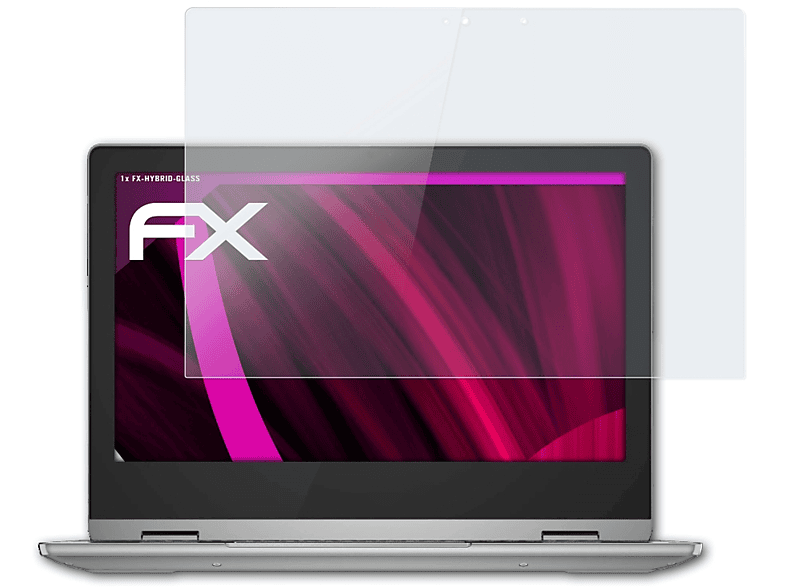 3 ATFOLIX Lenovo (Gen Chromebook IdeaPad Flex 6)) Schutzglas(für FX-Hybrid-Glass