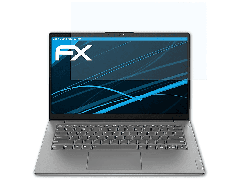 ATFOLIX 2x FX-Clear Displayschutz(für Lenovo V15 (Gen 2))