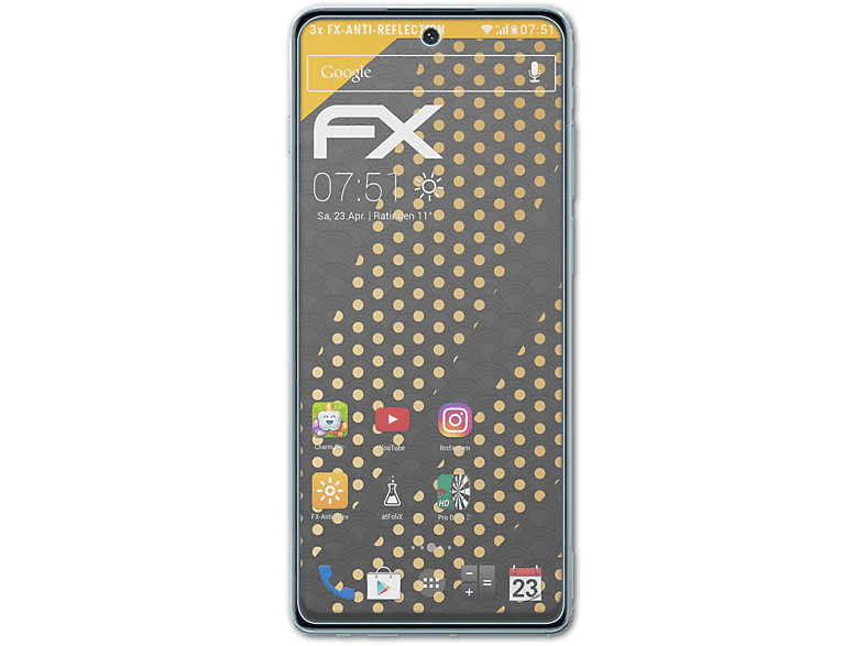 ATFOLIX 3x FX-Antireflex Edge Motorola S30) Displayschutz(für