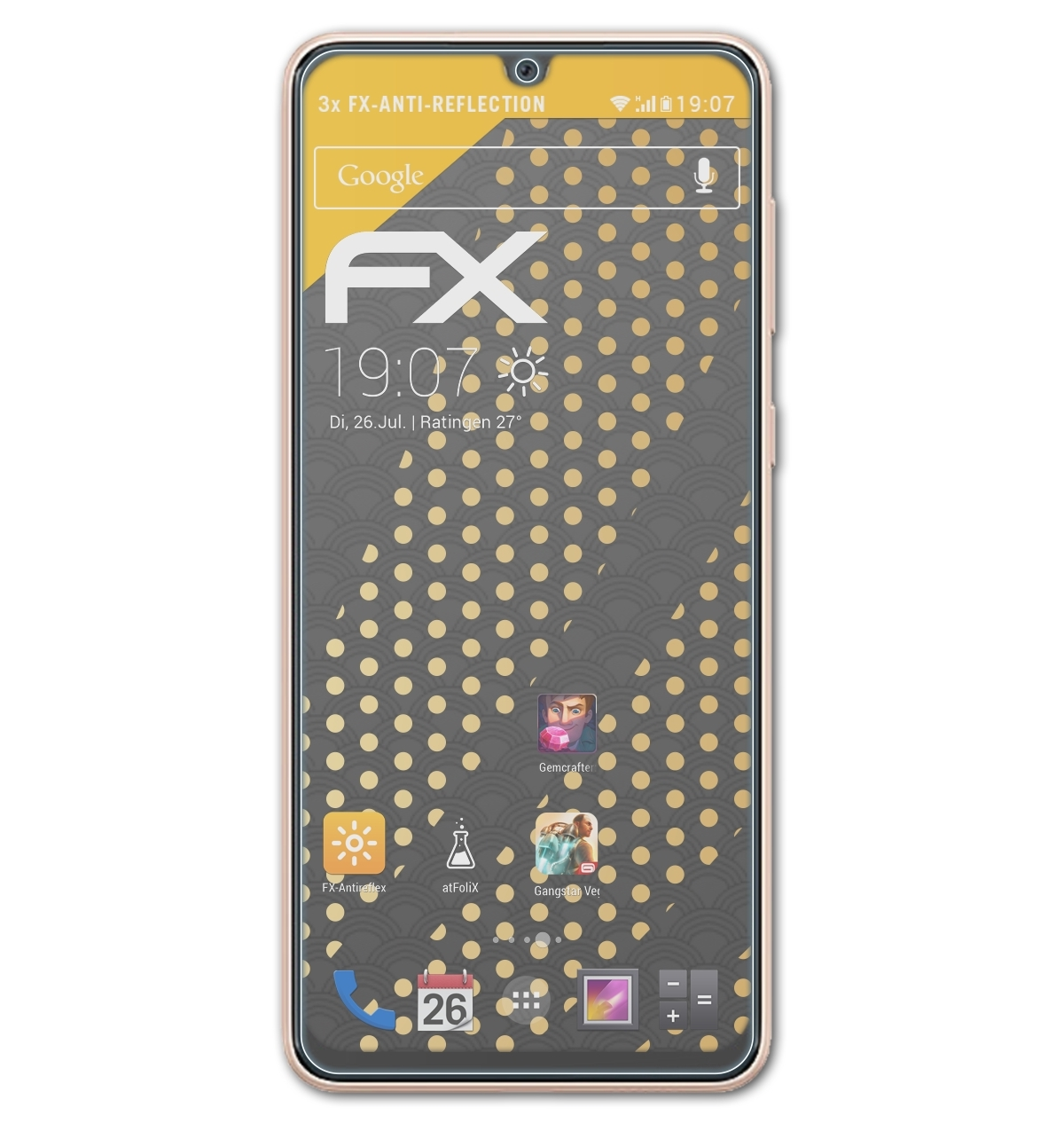 ATFOLIX 3x FX-Antireflex Samsung Displayschutz(für A33 5G) Galaxy