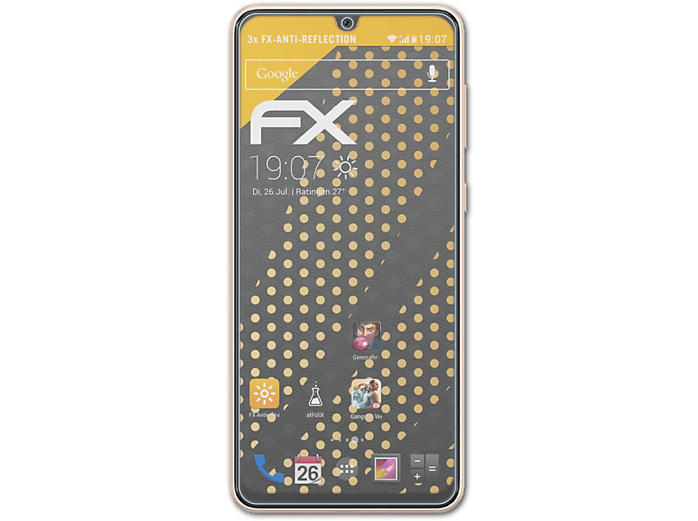 ATFOLIX 3x Galaxy 5G) Samsung FX-Antireflex Displayschutz(für A33