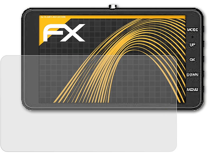 ATFOLIX 3x FX-Antireflex Displayschutz(für Navitel R800)