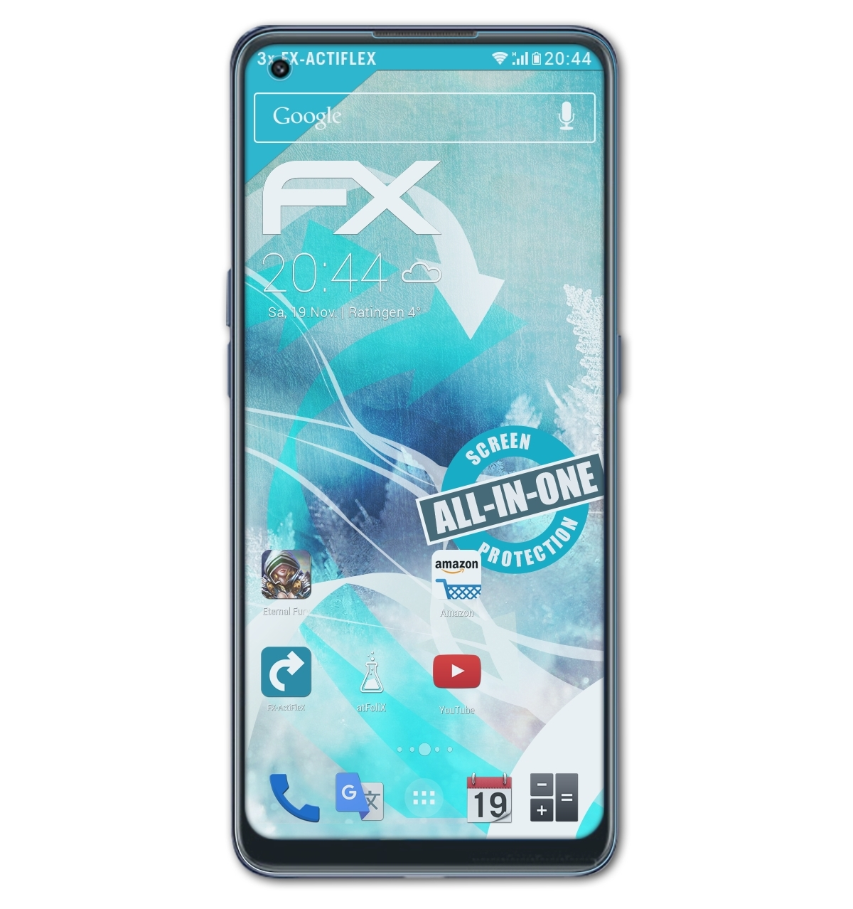 FX-ActiFleX 3x Reno ATFOLIX SE 5G) 7 Displayschutz(für Oppo