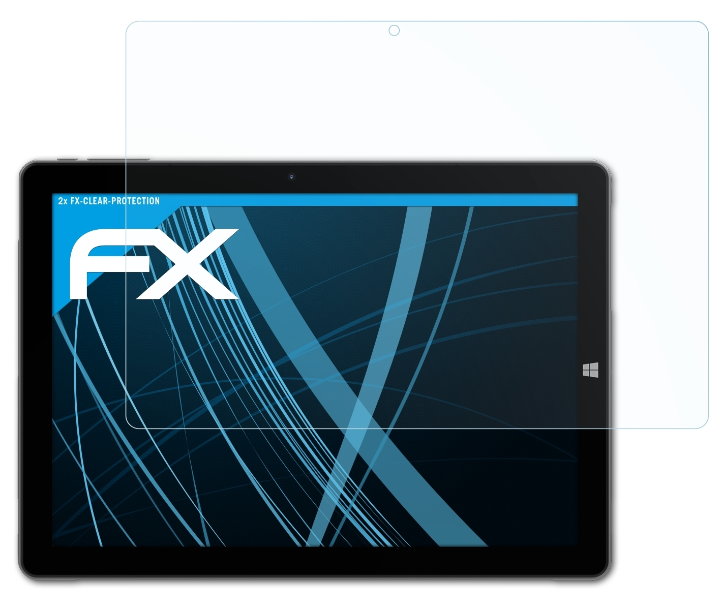 ATFOLIX 2x FX-Clear iWork Pro) Alldocube Displayschutz(für 20