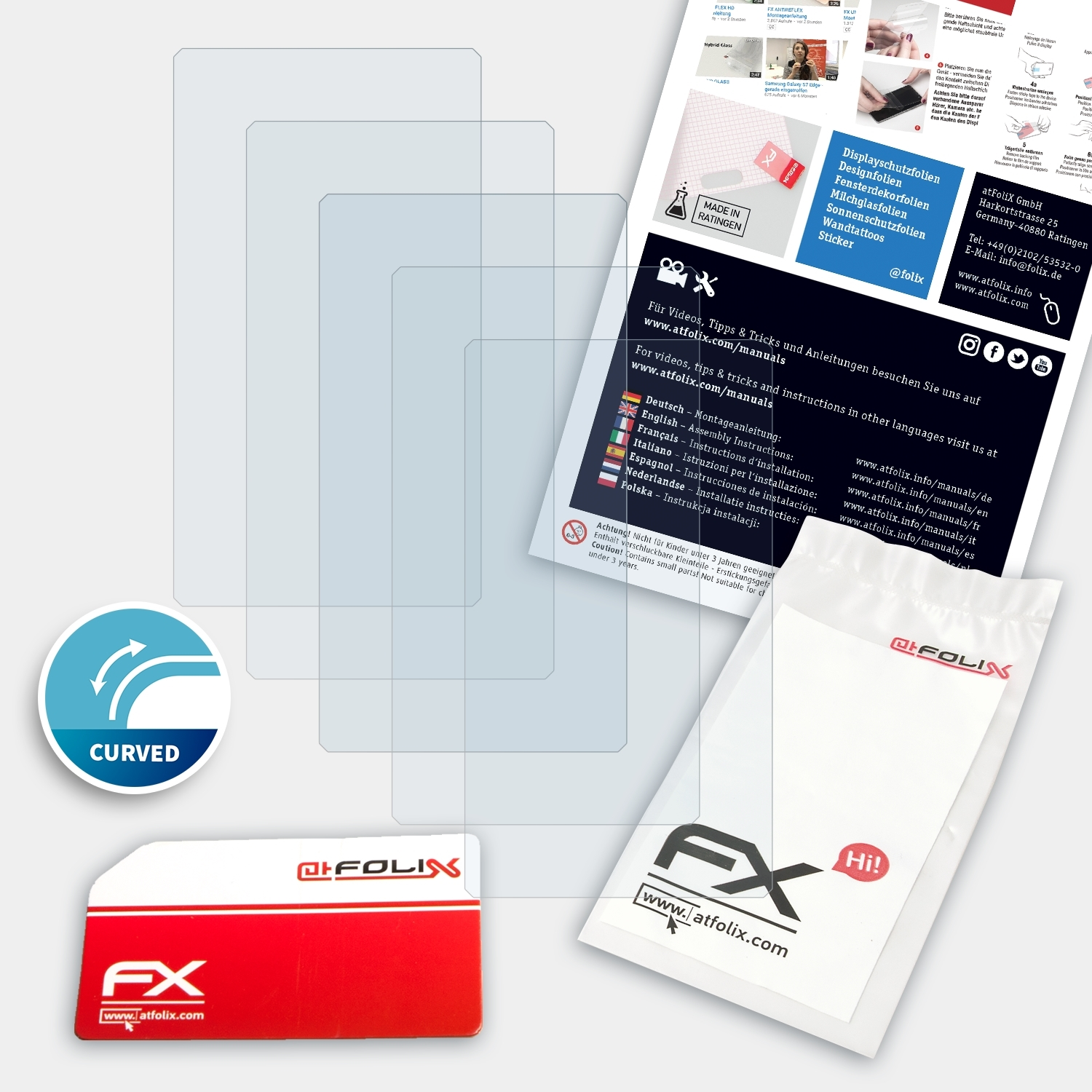 3x R6) HiBy FX-ActiFleX ATFOLIX Displayschutz(für New