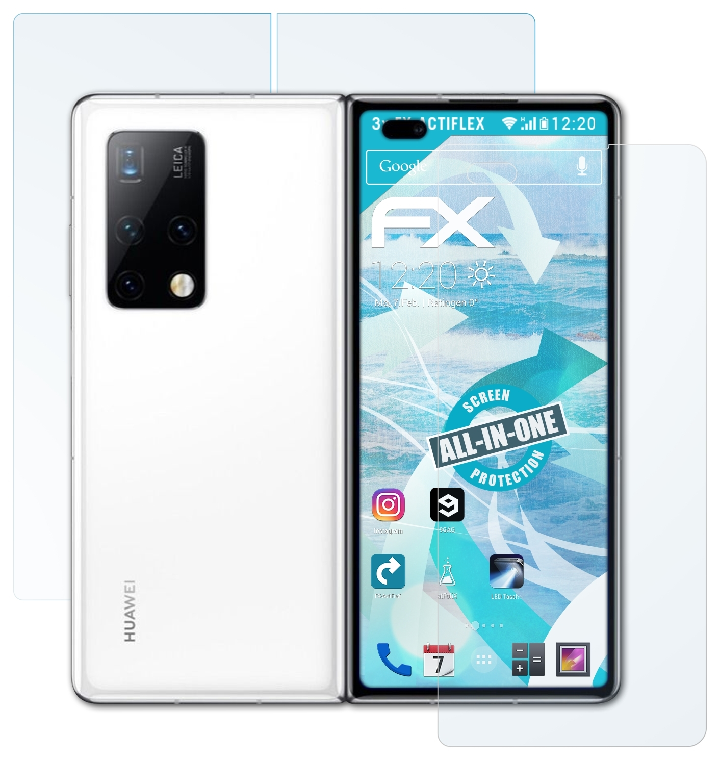 FX-ActiFleX ATFOLIX Huawei Mate X2) 3x Displayschutz(für