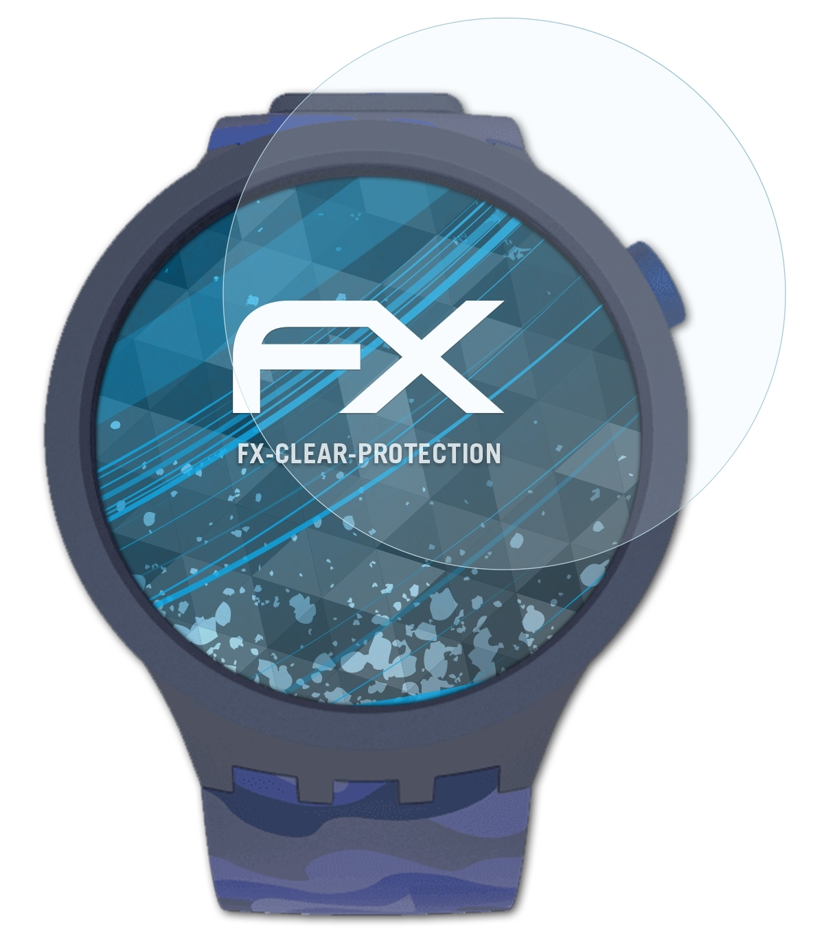 ATFOLIX 3x FX-Clear Pay Displayschutz(für BBsky Swatch (47mm))