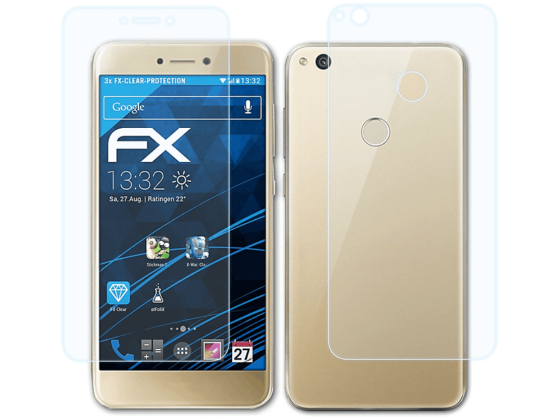 ATFOLIX 3x GR3 Displayschutz(für FX-Clear Huawei 2017)