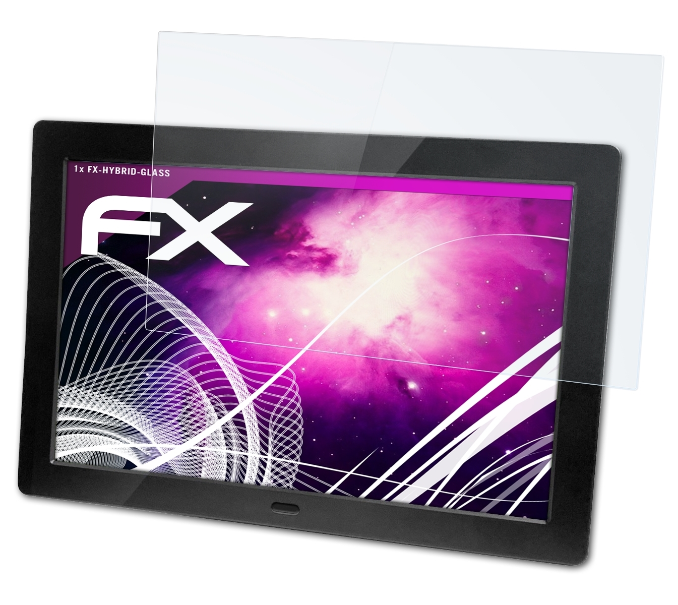ATFOLIX FX-Hybrid-Glass Schutzglas(für Sencor SDF 874 B)