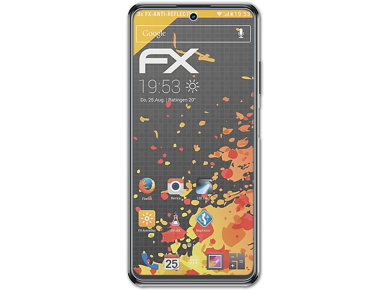 ATFOLIX 3x FX-Antireflex Displayschutz(für ZTE Blade V30)