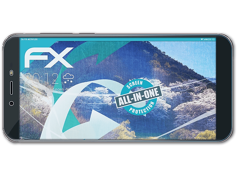 ATFOLIX 3x FX-ActiFleX Displayschutz(für Allview X4 Soul Infinity Z)