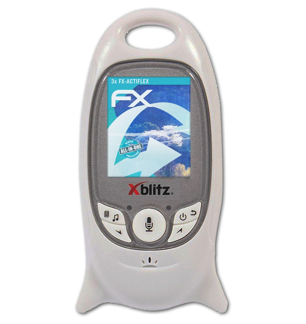 ATFOLIX 3x FX-ActiFleX Displayschutz(für Baby Monitor) Xblitz