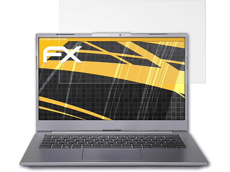 ATFOLIX 2x FX-Antireflex Displayschutz(für Wortmann Terra Mobile 1470T)