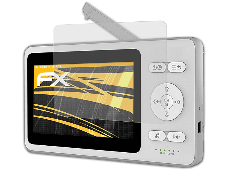 ATFOLIX 3x FX-Antireflex Displayschutz(für Sencor SBM 440)